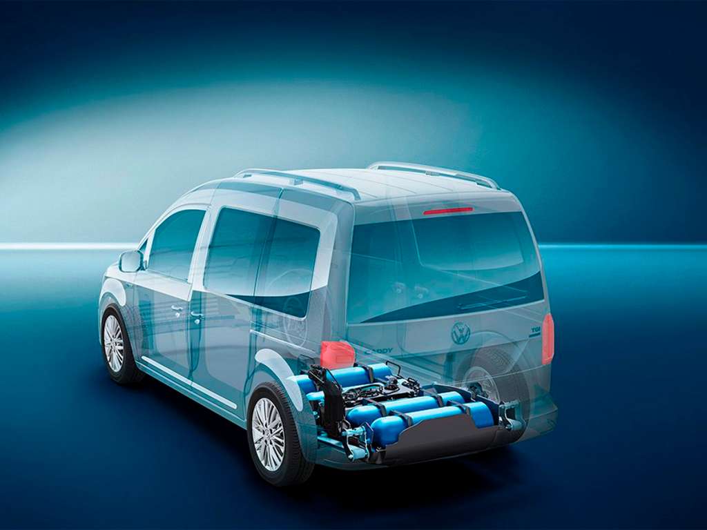 Caddy GNC. Tecnología híbrida Gas Natural y Gasolina.