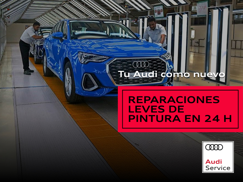 Reparaciones leves de pintura para tu Audi en 24 horas