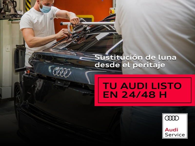 Sustitución de luna para tu Audi en 24/48 horas