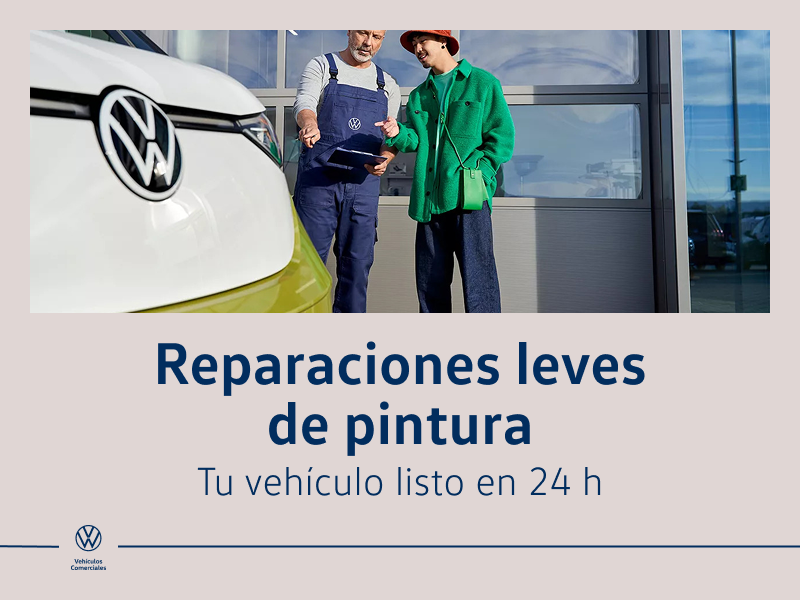 Reparaciones leves de pintura para tu vehículo comercial en 24 horas