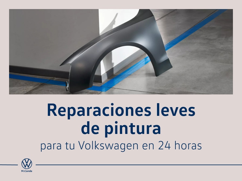 Reparaciones leves de pintura para tu Volkswagen en 24 horas