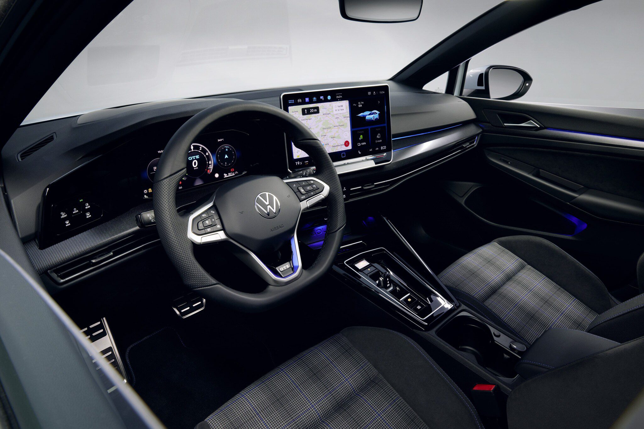 Volkswagen Golf GTE diseño interior